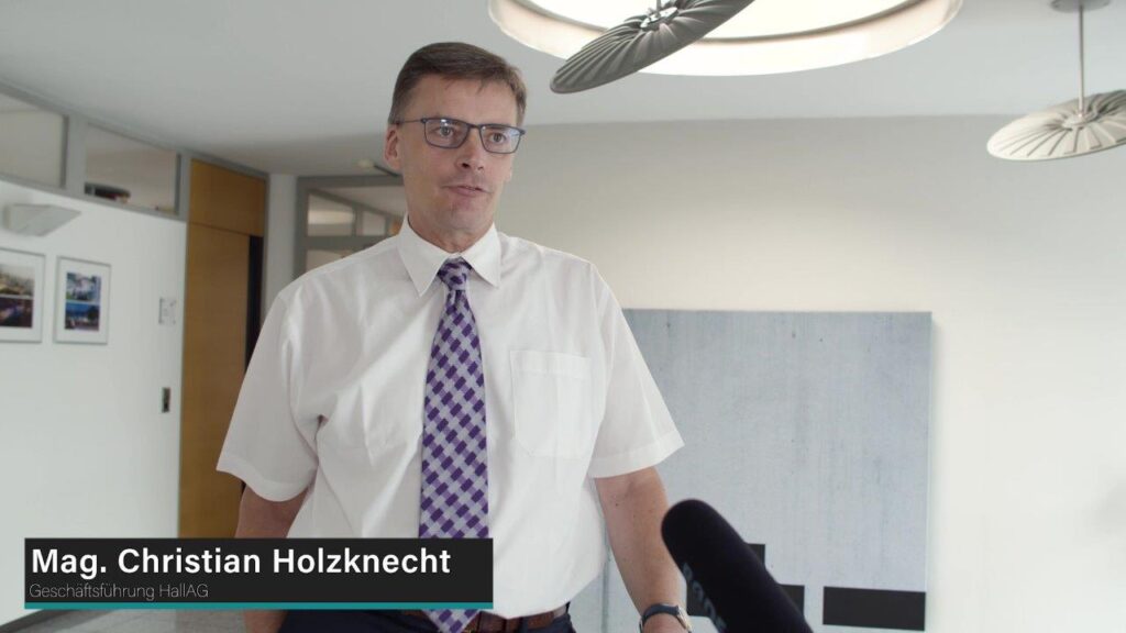 Mag. Christian Holzknecht, Vorstandsvorsitzender der HALL AG